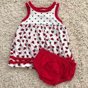 Koala Kids Baby Ladybug Dress with Bloomers